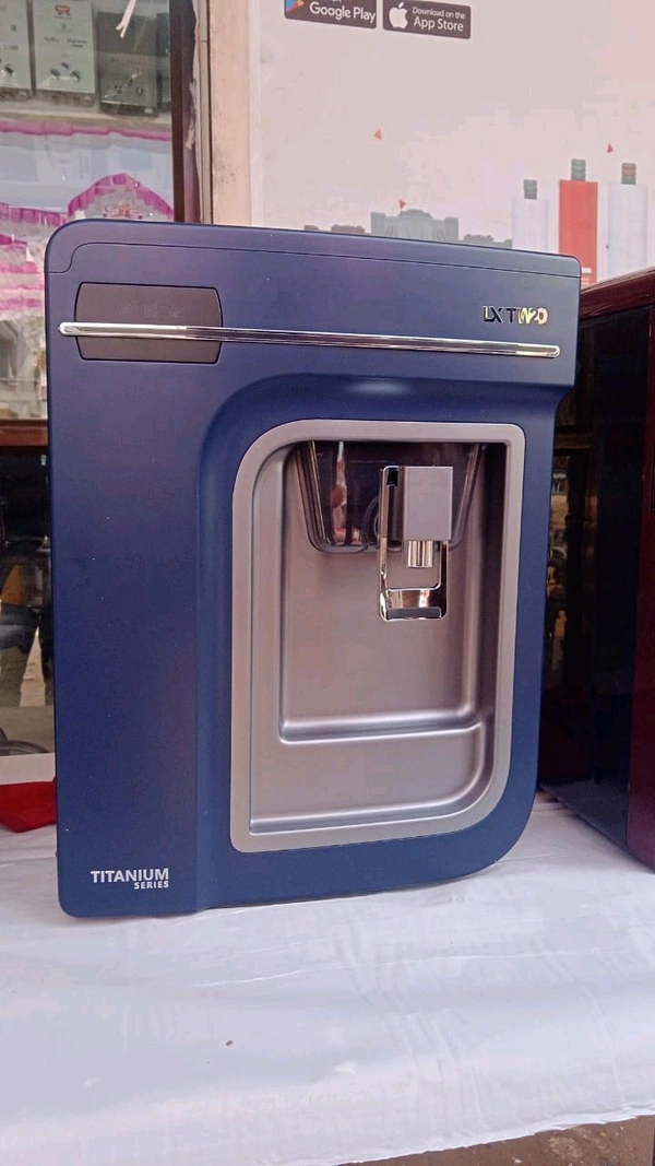 LX TW2O TITANIUM SERIES R.O WATER PURIFIER | RO+COPPER, ALKALINE B12 WITH ZINC+TDS CONTROLLER - ADMIRAL BLUE