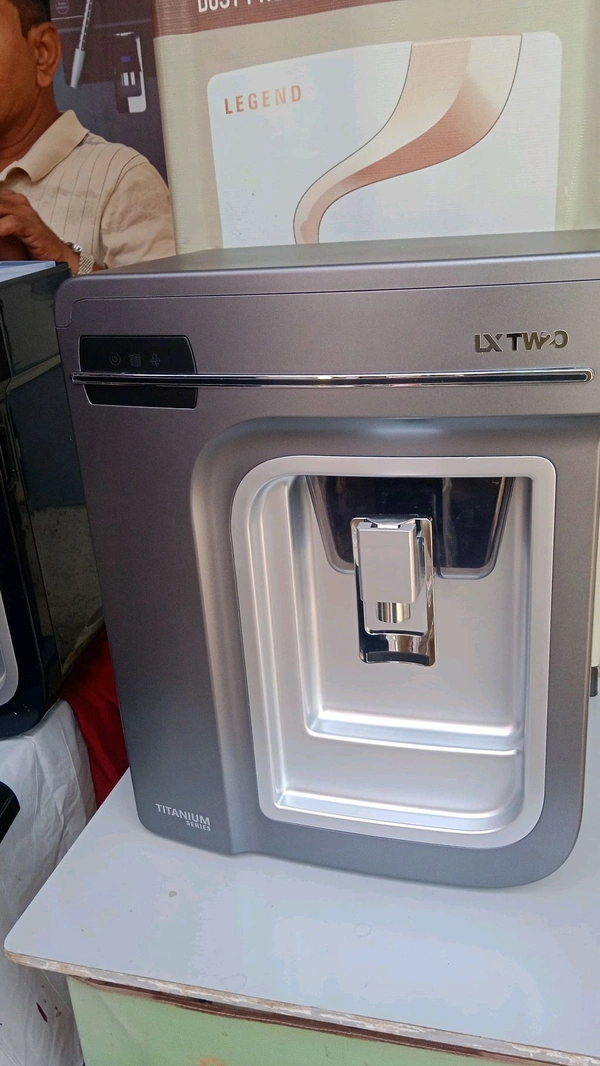LX TW2O TITANIUM SERIES R.O WATER PURIFIER | RO+COPPER, ALKALINE B12 WITH ZINC+TDS CONTROLLER - GUN METAL