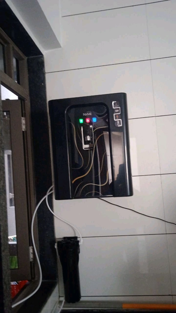 AQUA NINE R.O WATER PURIFIER | RO+COPPER, ALKALINE B12 WITH ZINC +UV+ TDS CONTROLLER - BLACK - WITH DESIGN