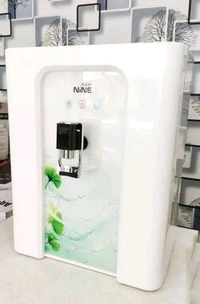 AQUA NINE R.O WATER PURIFIER | RO+COPPER, ALKALINE B12 WITH ZINC +UV+ TDS CONTROLLER - WHITE - WITH FLOWER