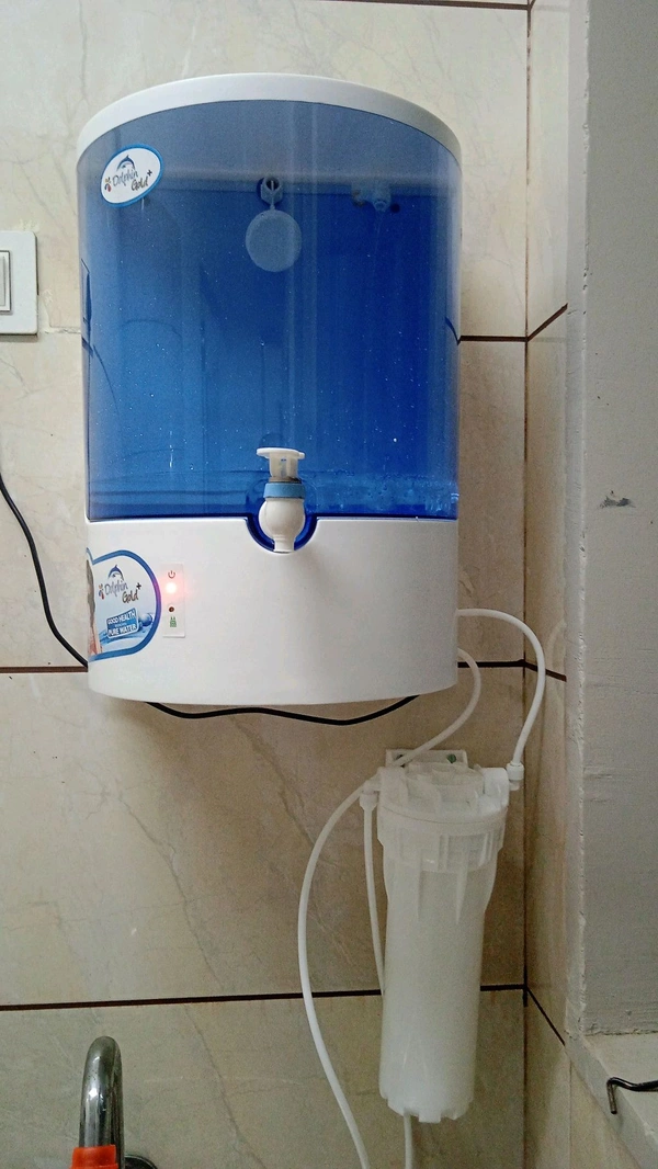 DOLPHIN GOLD+ R.O WATER PURIFIER | RO+SEDIMENT+CARBON+TDS CONTROLLER - WHITE & BLUE