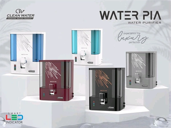 WATERPIA R.O WATER PURIFIER | RO+COPPER+ ALKALINE B12 WITH ZINC + TDS CONTROLLER  - BLACK