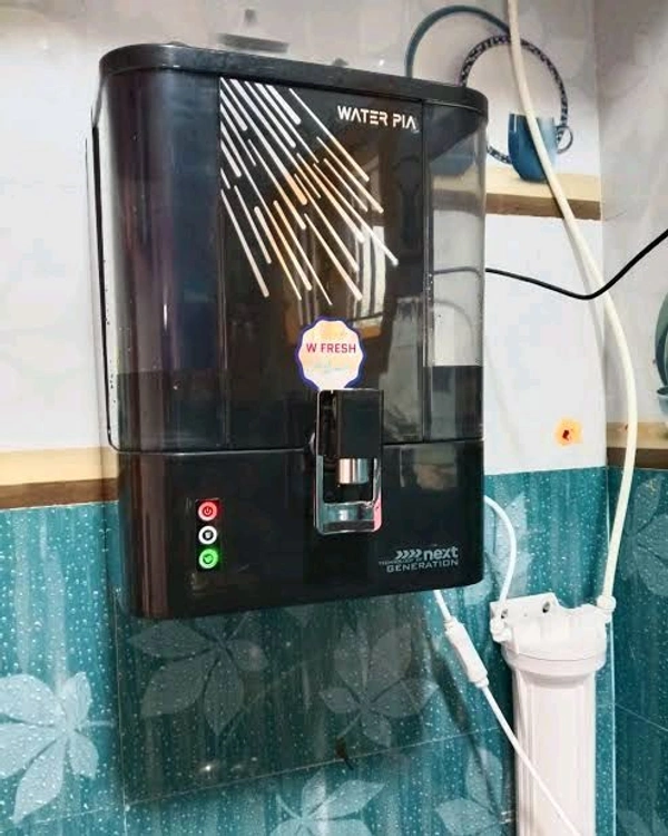 WATERPIA R.O WATER PURIFIER | RO+COPPER+ ALKALINE B12 WITH ZINC + TDS CONTROLLER  - BLACK