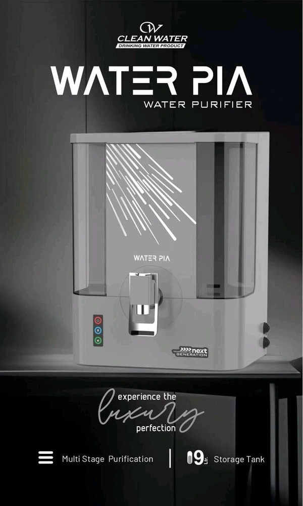 WATERPIA R.O WATER PURIFIER | RO+COPPER+ ALKALINE B12 WITH ZINC + TDS CONTROLLER  - GREY
