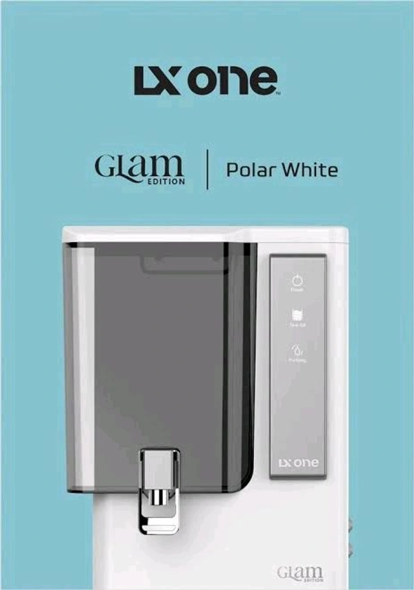 LX ONE GLAM EDITION R.O WATER PURIFIER | RO+COPPER + ALKALINE B12 WITH ZINC + TDS CONTROLLER  - White