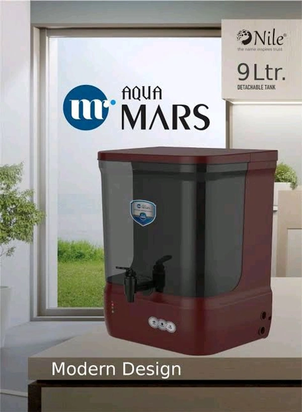 AQUA MARS R.O WATER PURIFIER | RO+COPPER+ALKALINE B12 WITH ZINC + TDS CONTROLLER - CHERRY RED