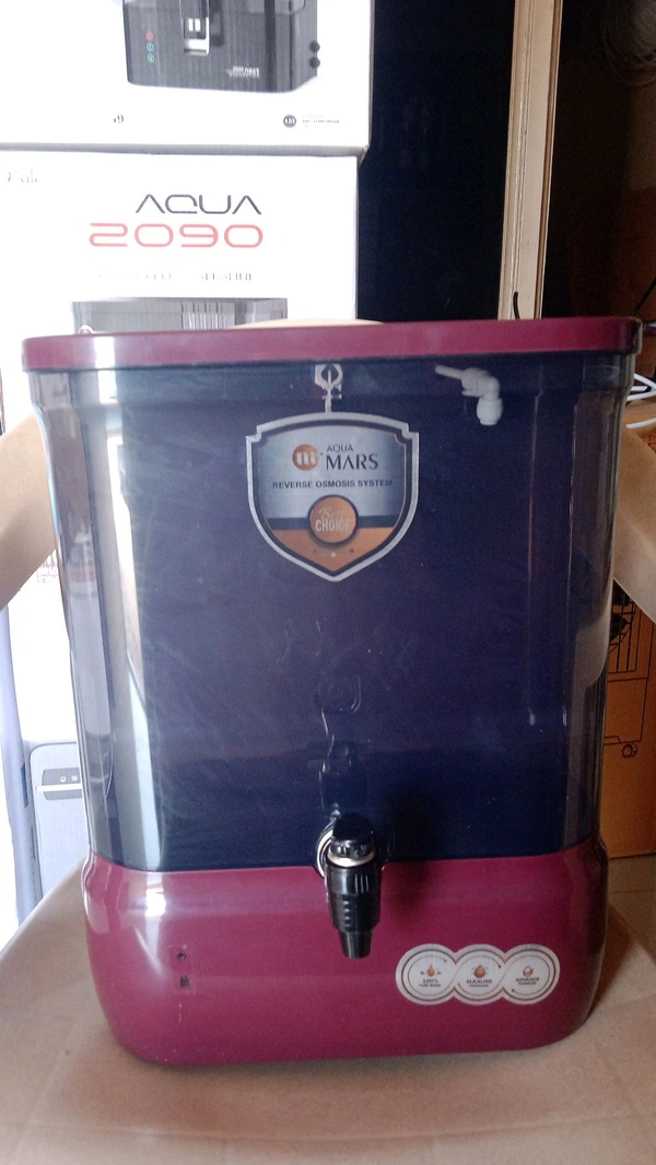 AQUA MARS R.O WATER PURIFIER | RO+COPPER+ALKALINE B12 WITH ZINC + TDS CONTROLLER - CHERRY RED