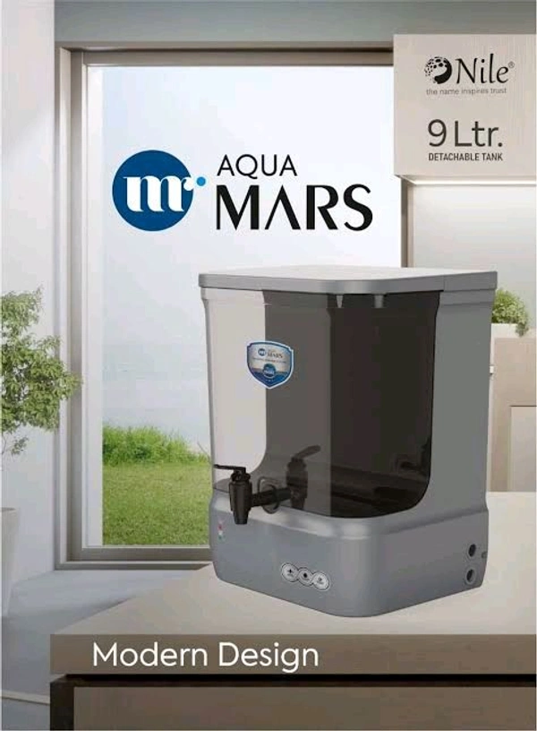 AQUA MARS R.O WATER PURIFIER | RO+COPPER+ALKALINE B12 WITH ZINC + TDS CONTROLLER - PREMIUM GREY