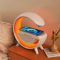 Wireless Charger Atmosphere Lamp, 2023 New Intelligent LED Table Lamp, Bluetooth Speaker, Dimmable Night Light Touch Lamp Alarm Clock with Music Sync, App Control for Bedroom Home Decor (White)Within 6-8 business days However, to find out an actual date of delivery, please enter your pin code.💎💎💎 4 in 1 Multifunctional Wireless Charging Atmosphere Light
