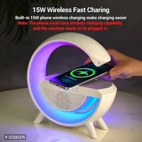 Wireless Charger Atmosphere Lamp, 2023 New Intelligent LED Table Lamp, Bluetooth Speaker, Dimmable Night Light Touch Lamp Alarm Clock with Music Sync, App Control for Bedroom Home Decor (White)Within 6-8 business days However, to find out an actual date of delivery, please enter your pin code.💎💎💎 4 in 1 Multifunctional Wireless Charging Atmosphere Light