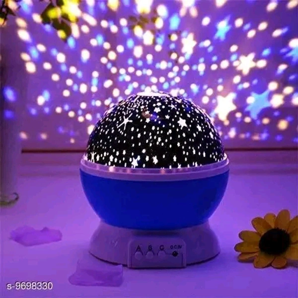 Star Lights Master For Decoration Rotating 360 Degree Moon Night Light Lamp Projector with Multiple Colours