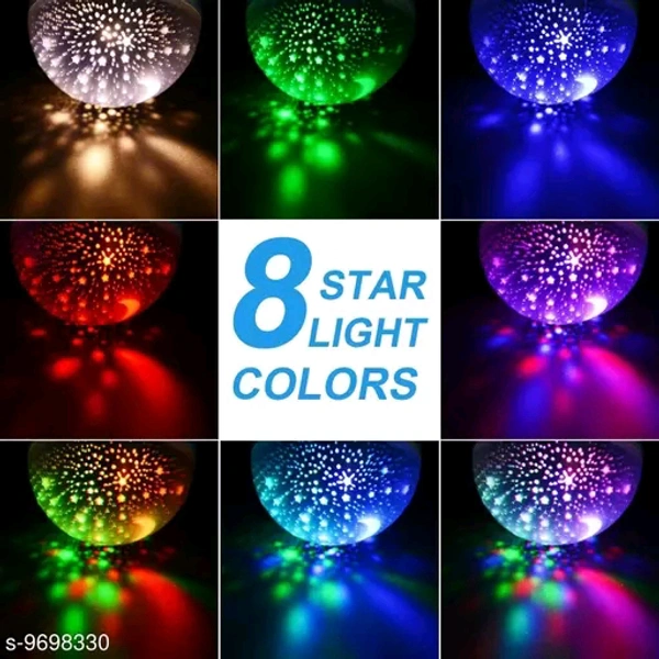 Star Lights Master For Decoration Rotating 360 Degree Moon Night Light Lamp Projector with Multiple Colours