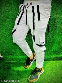 Fancy Track Pants - White, 32