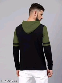 Trending Men's Full Sleeves hooded T Shirt - Web Orange, S