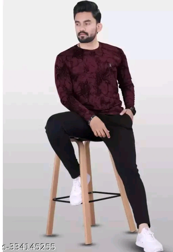 Trending Glamorous Men Polyester T-shirt - M