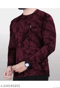 Trending Glamorous Men Polyester T-shirt - M