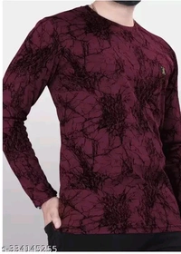 Trending Glamorous Men Polyester T-shirt - M