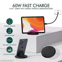 Multi USB Charging Adapter Combo - Black