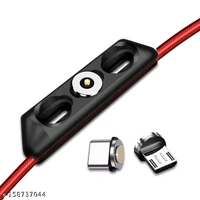 Nylon Wired Magnetic 3 in1 Fast Charging Cable