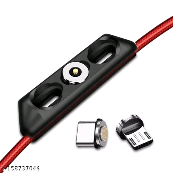 Nylon Wired Magnetic 3 in1 Fast Charging Cable