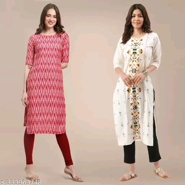 Combo Of 2 Best Selling Kurti For Women - L