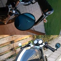 Lovmoto 7/8" Black Bike Mirror Handlebar Set 2