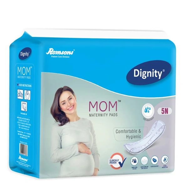 RGI Meditech Pvt Ltd Dignity Mom Maternity Pads (5 Pieces/Pack)