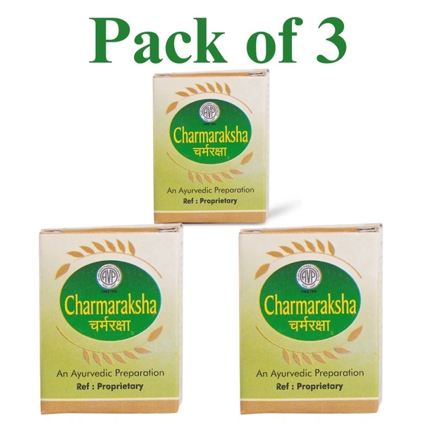 Arya Vaidya Pharmacy AVP Charmaraksha Balm 12G (Pack Of 3)