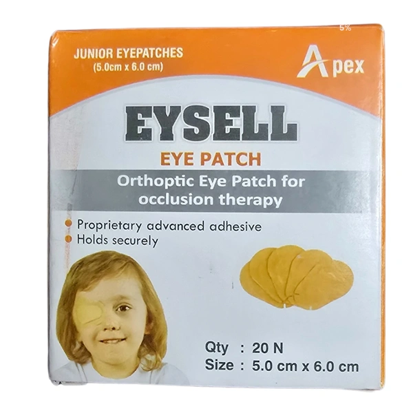 Apex Medivision Industry Apex Eysell Eye Patch (Junior 5cm X 6cm) (20 units) - Junior: 5 cm x 6 cm