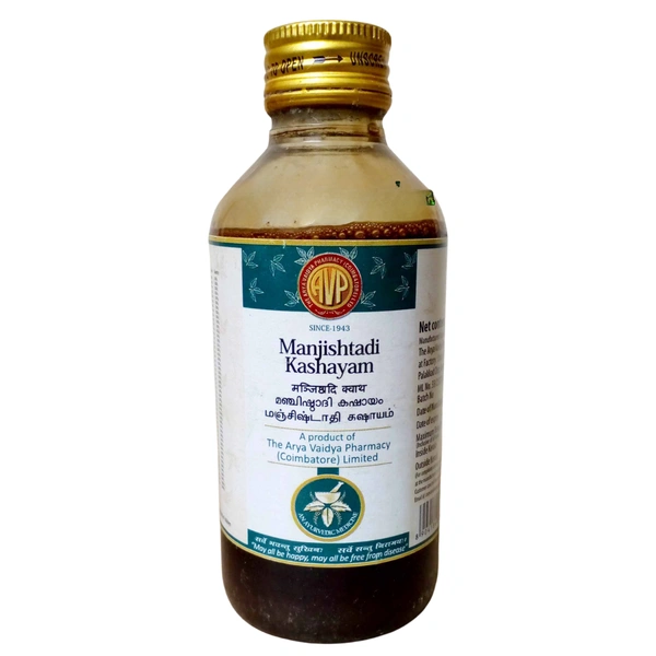 Arya Vaidya Pharmacy (AVP) Manjishtadi Kashayam (200ml)