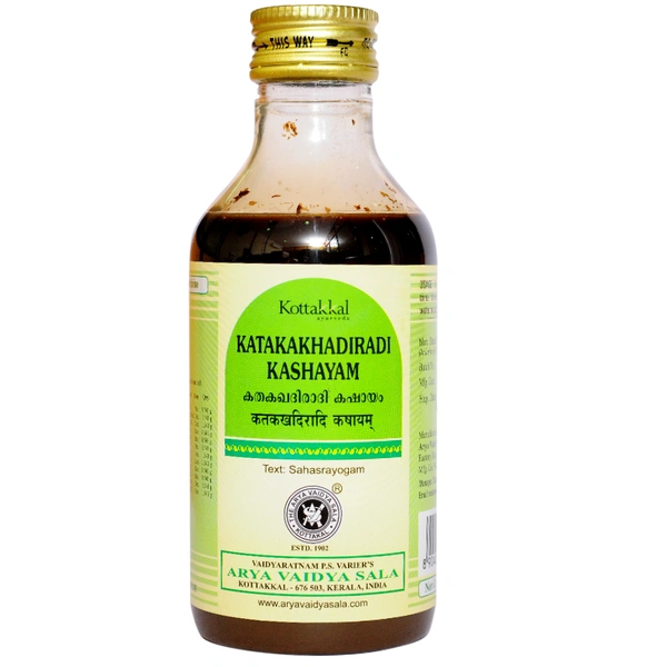 Arya Vaidya Sala Kottakkal Katakakhadiradi Kashayam (200ml)