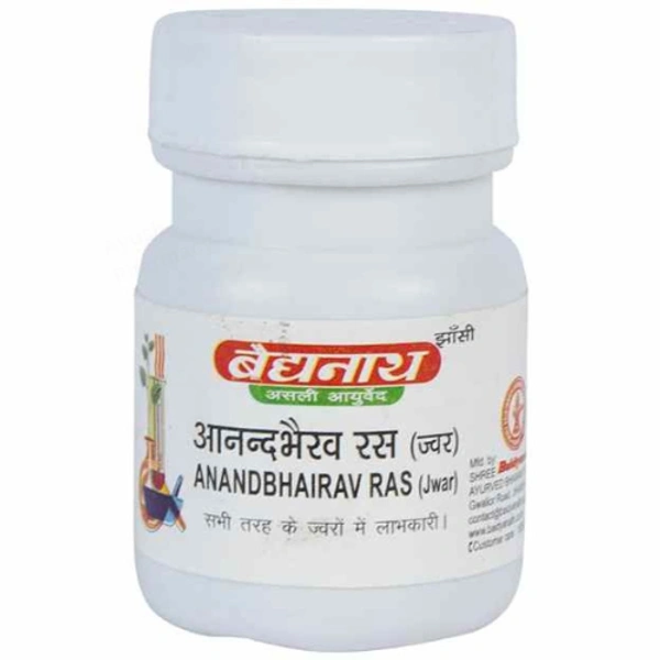 Baidyanath Jhansi Baidyanath Anand Bhairav Ras (Jwar) (80tab)