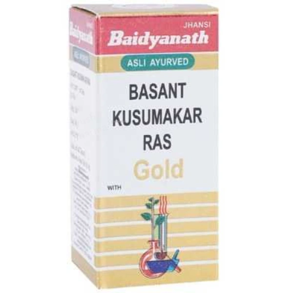 Baidyanath Jhansi Baidyanath Basant Kusumakar Ras (Swarna Moti Yukta) (25TAB) - 25 Tablets