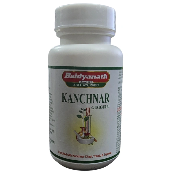 Baidyanath Jhansi Baidyanath Kanchnar Guggulu (80tab) - Pack of 1