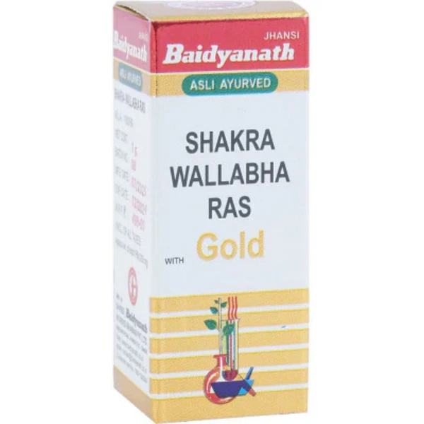 Baidyanath Jhansi Baidyanath Shakra Wallabha Ras (Swarna Yukt) (1gm) - 1 gm