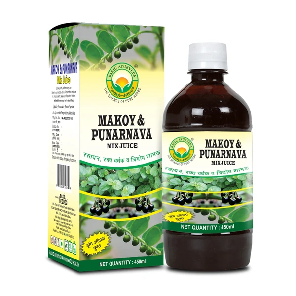 Basic Ayurveda Makoy & Punarnava Mix Juice (450ml)