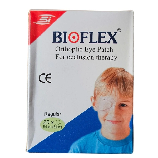 Surgitech Innovation Pvt. Ltd. Bioflex Orthoptic Eye Patch (20 units) (Regular: 8 cm x 6 cm) - Regular: 8 cm x 6 cm
