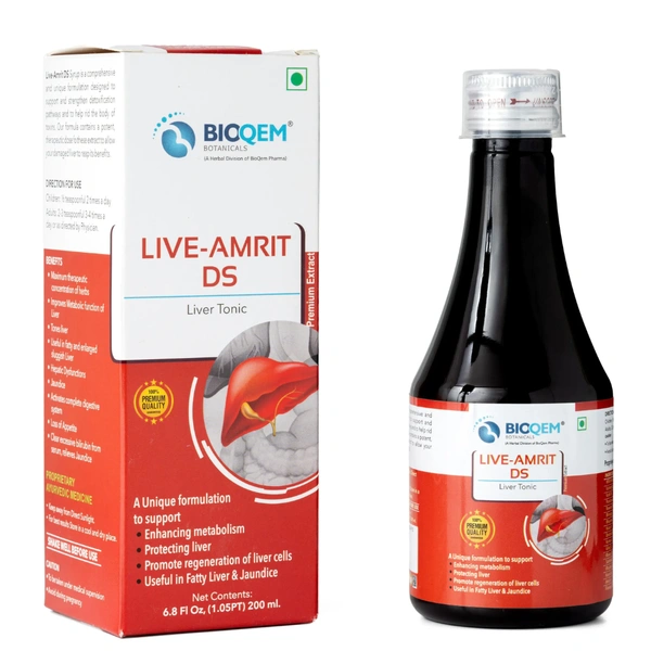BIOQEM BOTANICALS Bioqem Botanicals Live-Amrit DS Liver Tonic (200ml) - 200 Ml