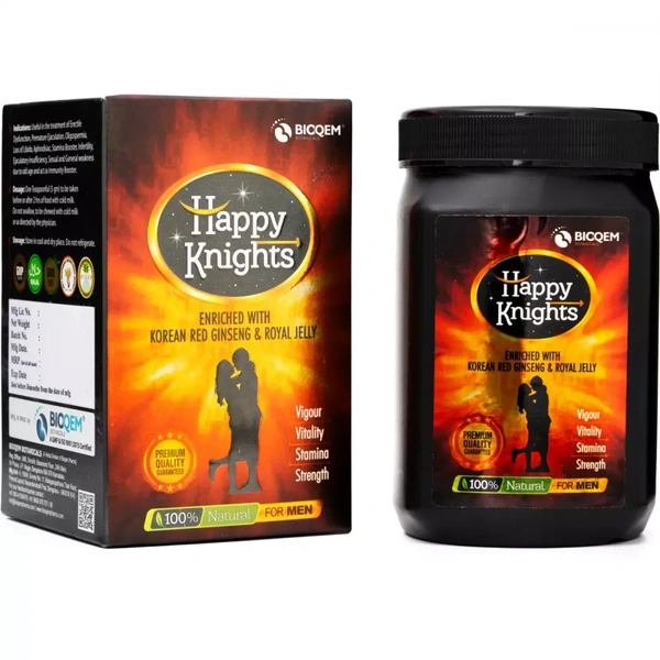 BIOQEM BOTANICALS Bioqem Pharma Happy Knights (125g) - 125 Gm