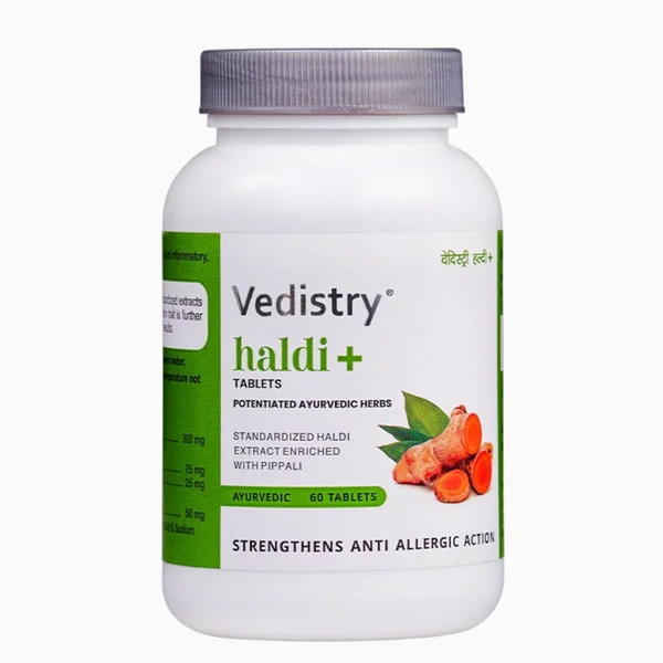 Charak Pharma Pvt Ltd Charak Vedistry Haldi+ Tablets (60tab)