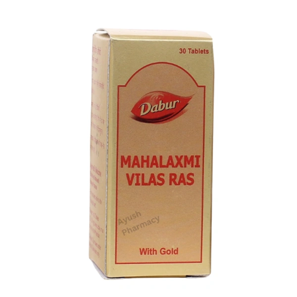 Dabur Mahalaxmi Vilas Ras (Gold) (30tab) - 30 Tablets