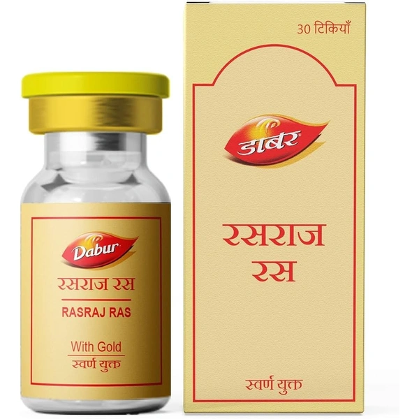 Dabur Rasraj Ras with Gold Tablet (30tab) - 30 Tablets