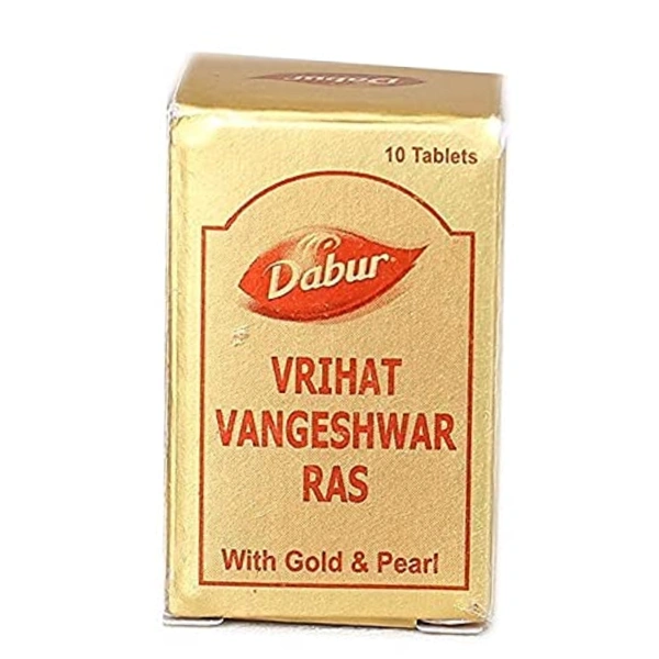 Dabur India Ltd Dabur Vrihat Vangeshwar Ras with Gold and Pearl (10Tab)