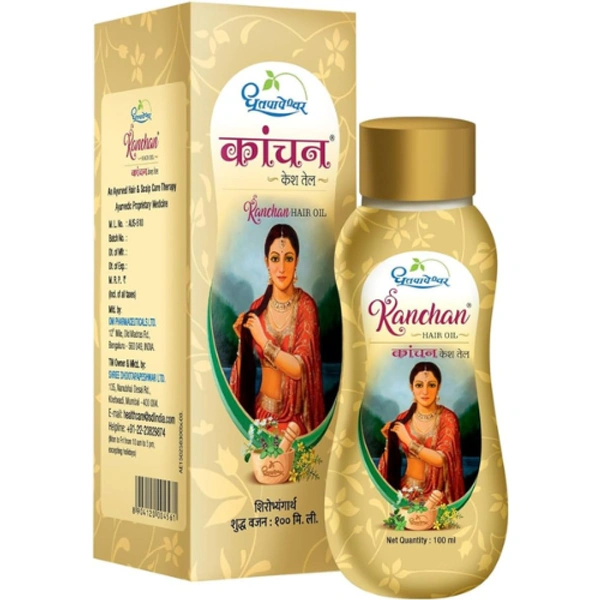 Shree Dhootapapeshwar Dhootapapeshwar Kanchan Hair Oil (100ml) - 100 ml
