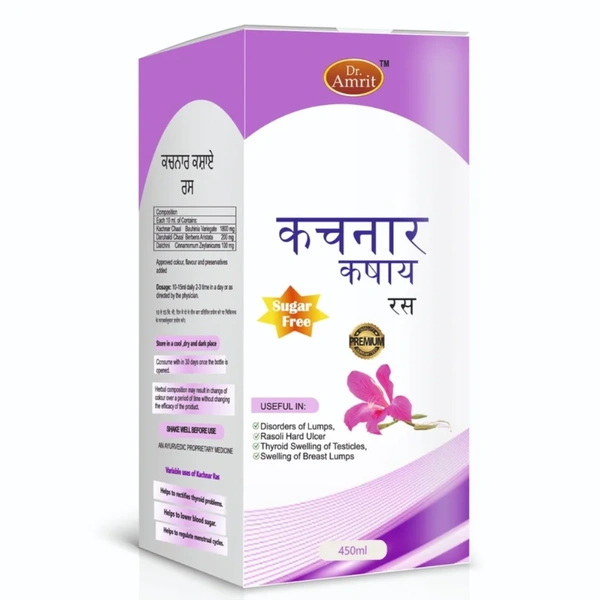 Dr. Amrit HealthCare Dr. Amrit Kachnar Kashay Ras (450ml) (Sugar Free)