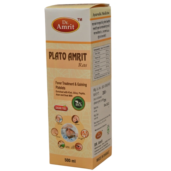 Dr. Amrit HealthCare Dr. Amrit Plato Amrit Ras (500ml) - Platlets Boost