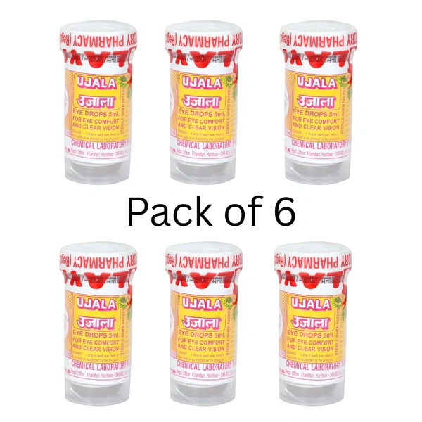 Himalaya Chemical Laboratory Pharmacy Himalaya Chemical Ujala Eye Drops (5ml) (Pack Of 6)