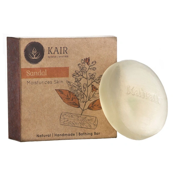 Kairali Ayurvedic Products Pvt Ltd Kairali Sandal Herbal Soap for Dry Skin (Moisturizing Soap for Glowing Skin) (100gm)