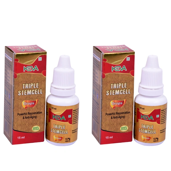 Keva Triple Stem Cell Drops (15ml) (Pack of 2)