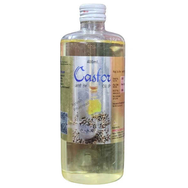 Krishna Chemical Inds. Krishna Castor Oil (400ml) (Arandi Ka Tel) - 400 ml